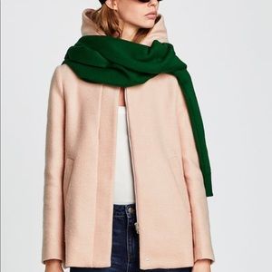 Zara light pink / pale hooded jacket